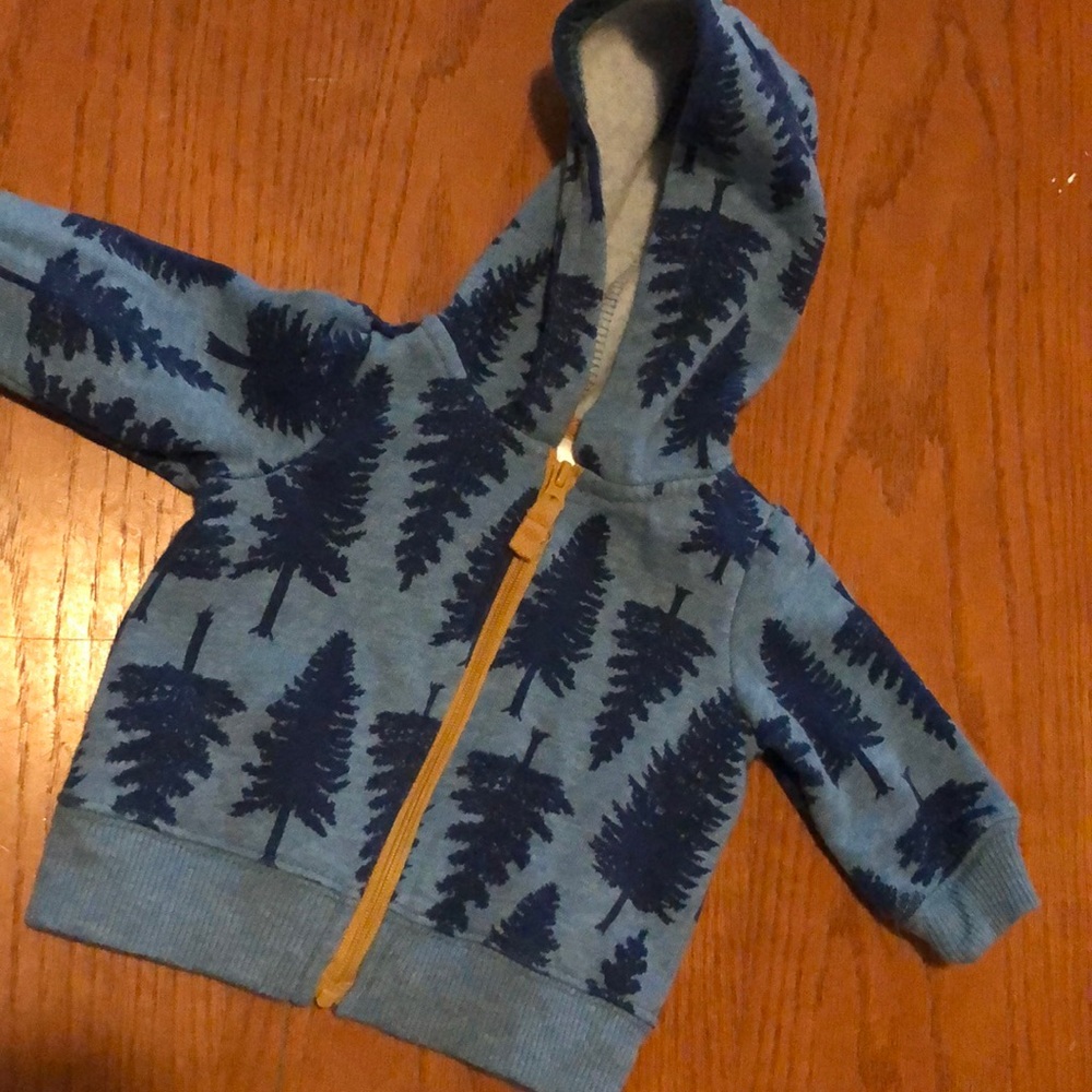 Newborn baby boy zip up jacket